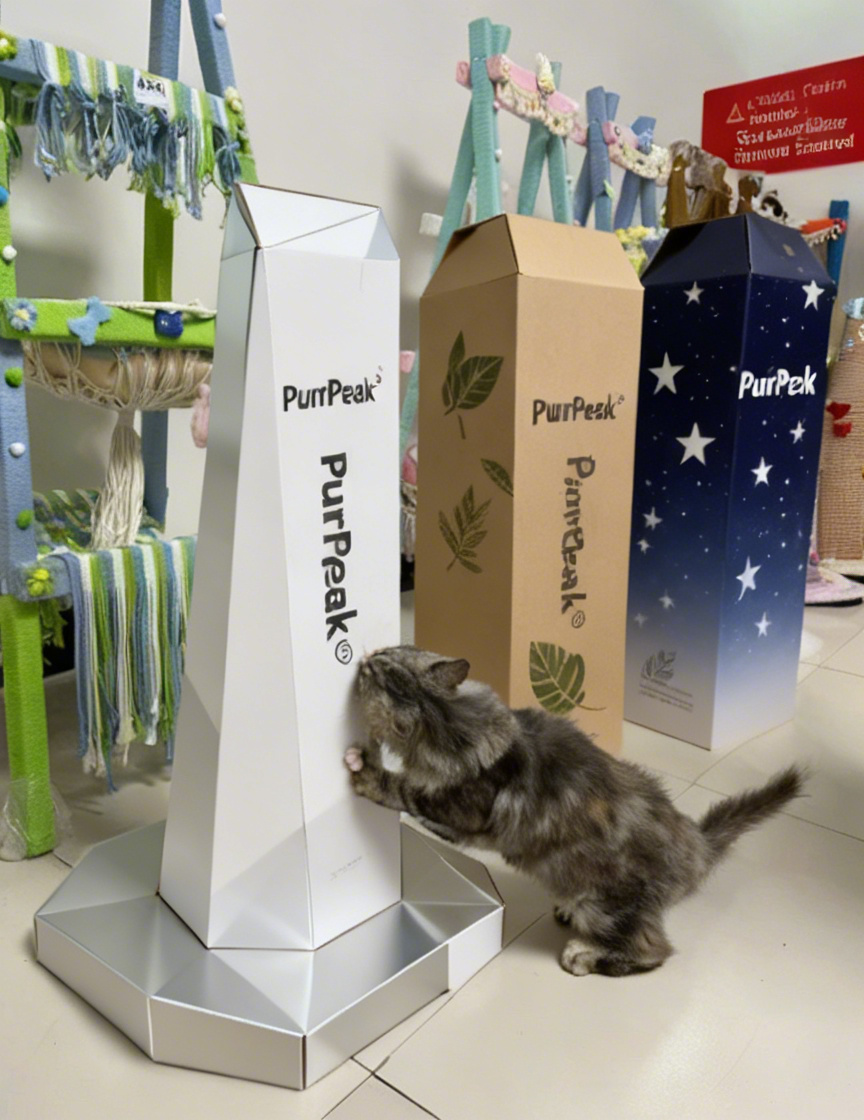 PurrPeak® Feline Cloud Castle: Multi-Level Cat Tree – Your Kitty’s Private Kingdom for Napping, Scratching & Bird-Watching Adventures